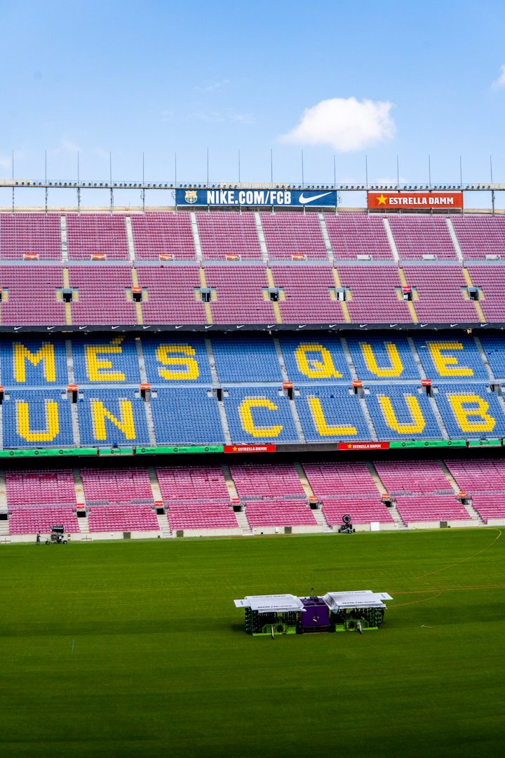 Läktarna på Camp Nou i Barcelona